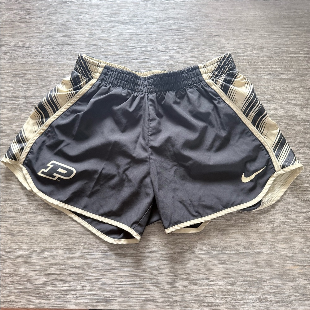 Nike Women’s Athletic Running Shorts in Black and Cream